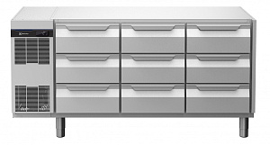 Electrolux Professional EK3R7CCCH Digital Undercounter ecostore HP Concept Refrigerated Counter - 9 1/3 Drawer without Top (60Hz) (Code 710374)