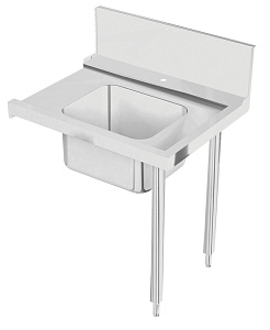 Electrolux Professional BHRPTB09R Handlingsystem für Korbtransportmaschinen Vorspültisch mit Becken, 900 mm, Laufrichtung R > L (Code 865402)