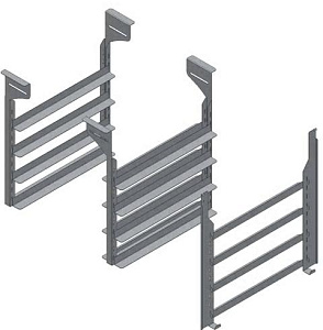 Electrolux Professional HSAGR8 GUIDE RACK FOR 8 DW BASKETS - 1600MM (Code 865030)