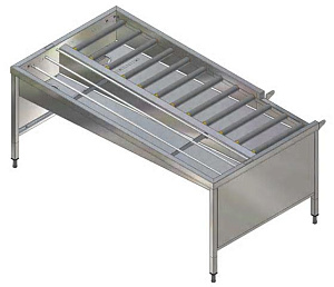 Electrolux Professional HSSMF4LR MANUAL SORT.TABLE,4 BASK,L&gt R,2130,FRONT (Code 865087)