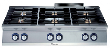 Electrolux Professional E7GCGL6C00 6-FLAMMEN-GAS-TISCHHERD 1200 MM (Code 371004)