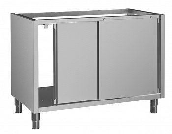 Standard Preparation Cupboard Base for Sink Top (sliding doors) - no top, 1200mm (Code 133185)