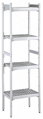 Electrolux Professional ALS862 ALUM.LINEAR SHELV.-POLY.TIERS-373X862MM (Code 137011)