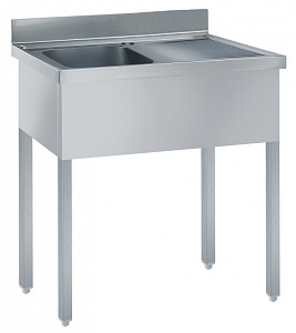 Electrolux Professional SL10DN Eco Preparation 1000 mm Sink with 1 Bowl - Right Drain (Code 132895)