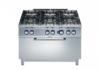 Modular Cooking Range Line 900XP 6-Burner Gas Range 10 kW on Large Gas Oven (Code 391581)