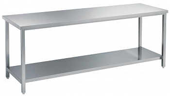 WORK TABLE WITH SHELF 1500 MM (132401)