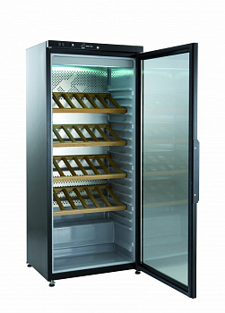 1GL.DR WINE REF+WOOD SHLV.400L+4+19°-BLK (Code 730901)
