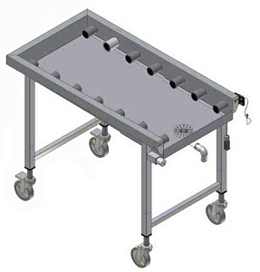 Electrolux Professional HSRC11MS MOBILE CONVEYOR,SHORT ROLLERS,1145MM (Code 865012)