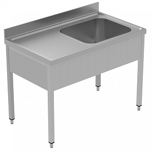 Electrolux Professional GLG1216SXE SINK UNIT 1 BOWL+ L/H DRAINER 1200 MM (134064)