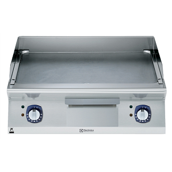 ELECTRIC  FRY TOP-SMOOTH PLATE 800 MM-BRUSHED CHROME (CODE 371340)