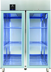 Electrolux Professional REX142GR ecostore 2-Glastür Kühlschrank 1430lt, +2+10°C, digital, AISI 304, R290 (Code 725384)
