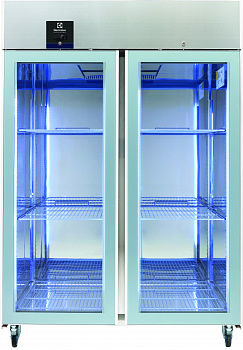 ecostore 2 Glass Door Digital Refrigerator, 1430lt (+2 /+10) - R290 - UK Plug (Code 725388)