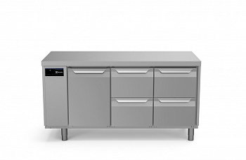 Electrolux Professional EH3RRABB REFR.COUNTER 440LT 1DR 4DRAWER REMOTE (Code 710047)