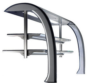 Electrolux Professional ZLGL12D GANTRY 2 GLASS SHELVES+LIGHT (3GN) (Code 856272)