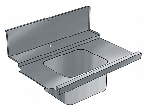 Electrolux Professional BHHPIB10L ZUL.DECKPL.+BECKEN L>R 1000-HAUBENMA. (Code 865318)