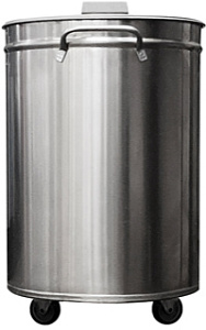 Electrolux Professional NCVR50 Accessories Stainless Steel 50lt Mobile Bid with Lid (Code 132926)