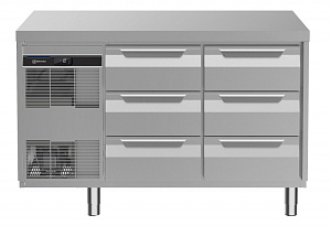 Electrolux Professional EK2FBCCH Digital Undercounter ecostore HP Concept Freezer Counter - 6x1/3 Drawers (60Hz) (Code 710382)