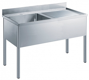 Electrolux Professional LG1416DXE 1-BECKENSPÜLE TROPFFLÄCHE RECHTS 1400 MM (Code 133568)