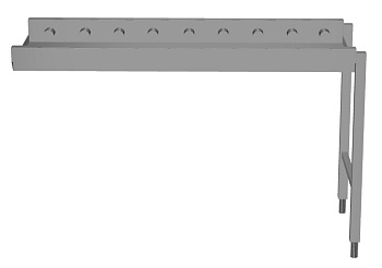 Handling System for Dishwasher Short roller conveyors (Code 863002)