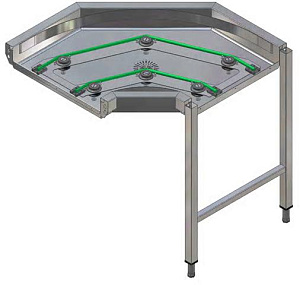 Electrolux Professional HSCCB90C 90° CURVE FOR CORD CONVEYOR (BASKETS) (Code 865055)