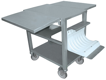 S/S WORK TABLE+FOLDING SHELVES+DISK RACK (Code 653283)
