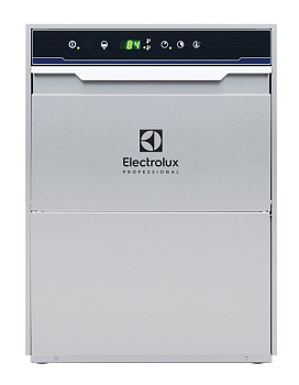Electrolux Professional ESSICW Geschirrspülen Gläserspüler (klein), Doppelwandig, elektronischer Steuerung, Kaltnachspülung, eingebautem Wasserenthärter und Klarspüldosierer, 3 Programme, 30K./Std. (Code 402209)