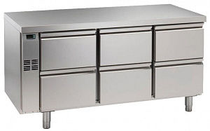Electrolux Professional HB6CR KÜHLTISCH 6 SCHUBL. 1/2, -2+10°, CNS, ZK (Code 728296)