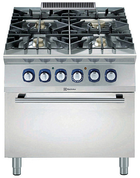 4-BURNER GAS RANGE+ELECTRIC OVEN 800 MM (Code 391010)