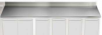 Electrolux Professional TPLA37A ARBEITSPLATTE M. AUFKANTUNG 3700 MM (Code 121175)