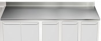 Electrolux Professional TPLA29A ARBEITSPLATTE M. AUFKANTUNG 2900 MM (Code 121167)