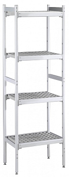 ALUM.LINEAR SHELV.-POLY.TIERS-373X950MM (137013)