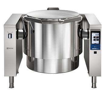 High Productivity Cooking Electric Tilting Boiling Pan, 150lt Hygienic Profile, Freestanding - Marine (Code 587104)
