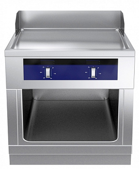 EL.FRYTOP,SMOOTH PL,1-SIDE,800X800X700H (Code 588364)