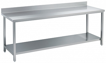 WORK TABLE + SHELF + UPSTAND 1500MM (132417)
