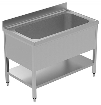 SOAKING SINK UNIT 1 BOWL 1200 MM+SHELF (134122)