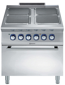 Electrolux Professional E9ECEH4QEN Modular Cooking Range Line 900XP 4 Electric Hot Plate Range on Electric Oven (Code 391167)