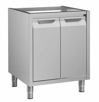 Standard Preparation Cupboard Base for Sink Top (2 hinged door) - no top, 700mm (Code 133183)