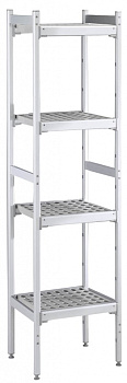 ALUM.LINEAR SHELV.-POLY.TIERS-373X772MM (137011)