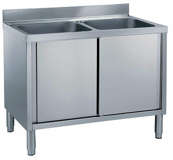 CUPBOARD SINK 2 BOWLS (500X500) 1200MM (133043)