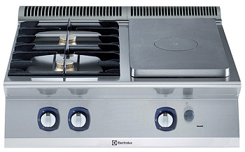 Electrolux Professional E7STGH3000 GAS-GLÜHLPL.-TISCHHERD+ 2 FLAMMEN 800MM (Code 371011)