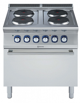 Modular Cooking Range Line 700XP 4-Hot Plates Electric Boiling Top Range on Electric Oven (Code 371128)