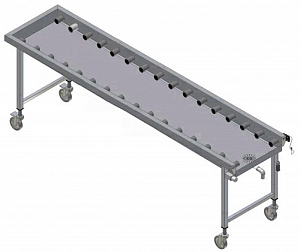 Electrolux Professional HSRC26MS MOBILE CONVEYOR,SHORT ROLLERS,2645MM (Code 865015)
