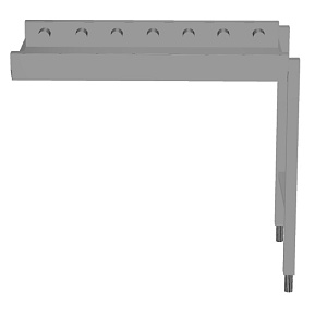 Electrolux Professional HSSRC10 Handling System for Dishwasher Short roller conveyors 1 (Code 863142)