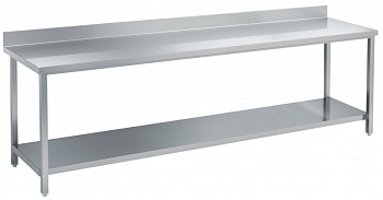 WORK TABLE + SHELF + UPSTAND 1800MM (132420)