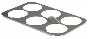 Electrolux Professional 9AC61 HALTERUNG FÜR 6 RUNDE NUDELKOCHER-KÖRBE (Code 960644)