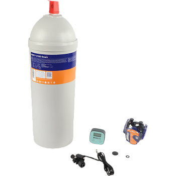 Water filter with cartridge and flow meter for medium steam usage (Code 920005)
