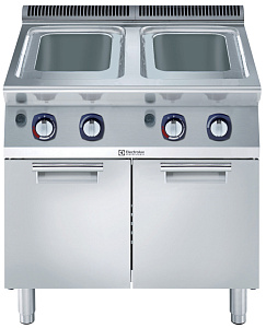 Electrolux Professional E7OOBTBAMEI Modulare Großküchengeräteserie 700XP Freistehender Gas-Nudelkocher, 2 Becken, 24,5 Liter (Code 371442)
