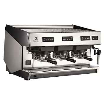 MIRA ESPRESSO COFFEE POD MACHINE-3GROUPS-15.6LT BOILER-3INDEP.CONTROL BOXES+4PROGRAM.DOSING PROG.-PROGRAM.WATER-STEAMAIR (CODE 602520)