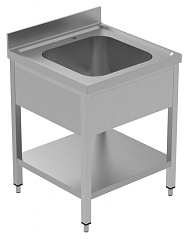 Electrolux Professional LSGLG716E SINK UNIT 1 BOWL 700 MM WITH LOWER SHELF (Code 134109)