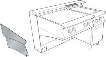 Electrolux Professional 2SPC9E 2 SEITENBLENDEN F. 900 BODENFREIE INST. (Code 206337)